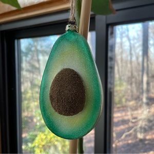 Sparkly Avocado Ornament